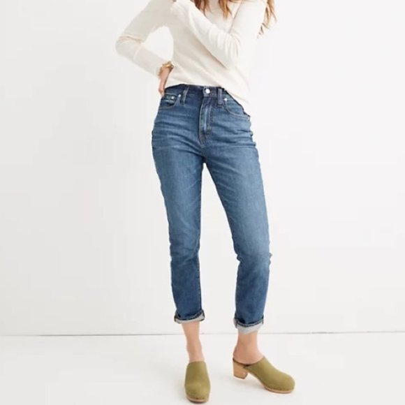 Madewell The High Rise Slim BoyJean Jeans Women's Size 23 Stretch Denim - Picture 12 of 12